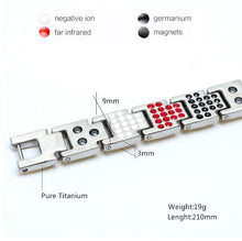 Load image into Gallery viewer, Ladies Blue Titanium Magnetic Bracelet - Gauss Therapy