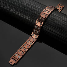 Load image into Gallery viewer, Coffee Titanium Full Magnetic Double Row - Gauss Therapy
