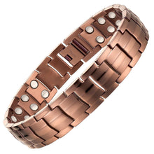 Load image into Gallery viewer, Coffee Titanium Full Magnetic Double Row - Gauss Therapy