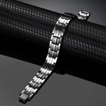 Load image into Gallery viewer, Gun Metal 4in1 Titanium Magnetic Therapy Bracelet - Gauss Therapy