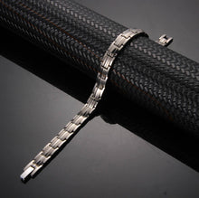 Load image into Gallery viewer, Ladies Silver 4in1 Titanium Magnetic Bracelet - Gauss Therapy