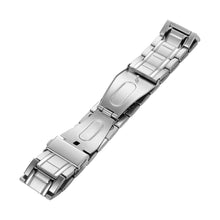 Load image into Gallery viewer, Silver Buckle Triple Row Titanium Magnetic Bracelet - Gauss Therapy