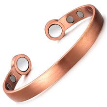 Load image into Gallery viewer, Copper Magnetic Bangle - GaussTherapy