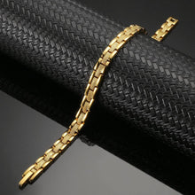 Load image into Gallery viewer, Affinity Gold Stainless Steel Magnetic Bracelet - Gauss Therapy