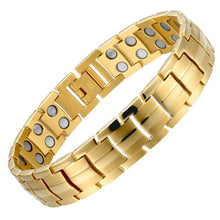 Load image into Gallery viewer, Gold Titanium Power Magnetic Therapy Bracelet - Gauss Therapy