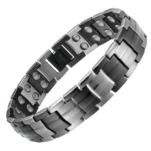 Load image into Gallery viewer, Gun Metal Titanium Strong Magnetic Therapy Bracelet - Gauss Therapy