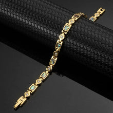 Load image into Gallery viewer, Trinity Gold Stainless Steel Magnetic Bracelet - Gauss Therapy