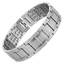 Load image into Gallery viewer, Silver Super Strong Titanium Magnetic Bracelet
