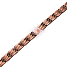 Load image into Gallery viewer, Womens Feathered Copper Magnetic Bracelet - Gauss Therapy

