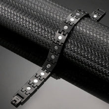 Load image into Gallery viewer, Black Titanium Magnetic Bracelet - Gauss Therapy
