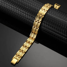 Load image into Gallery viewer, Gold Titanium Magnetic Bracelet - Gauss Therapy
