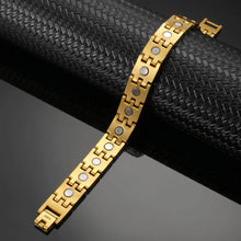 Load image into Gallery viewer, Gold Titanium Magnetic Bracelet - Gauss Therapy
