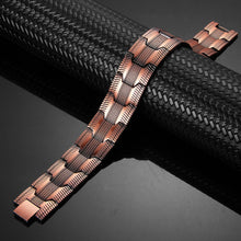Load image into Gallery viewer, Ultra Strong Triple Row Copper Magnetic Bracelet - Gauss Therapy
