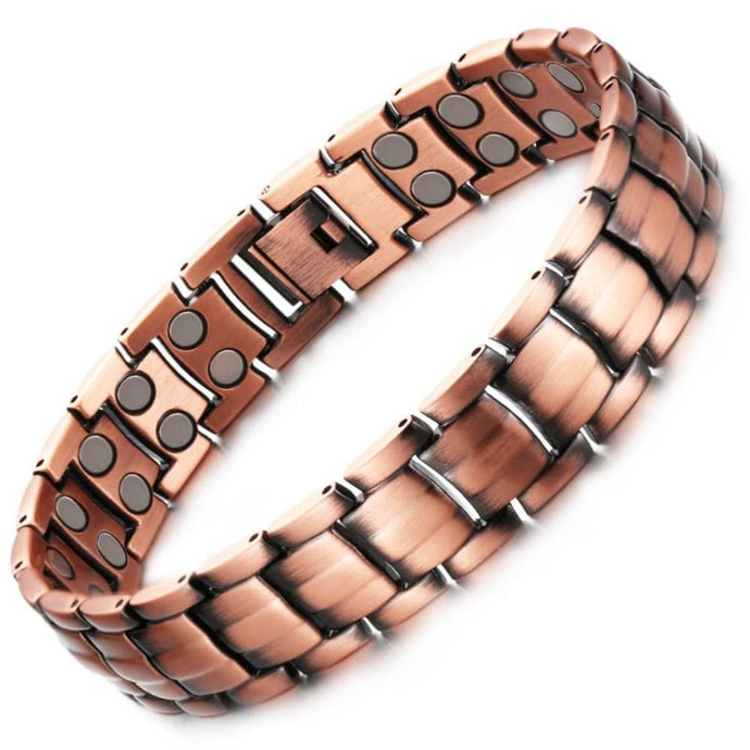 Quality Copper Double Row Magnetic Bracelet - Gauss Therapy