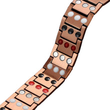Load image into Gallery viewer, Powerful Triple Row Copper 4in1 Magnetic Bracelet - Gauss Therapy
