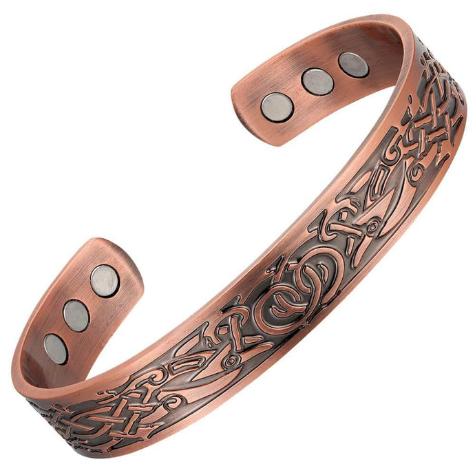 Viking Magnetic Therapy Copper Bangle - Gauss Therapy