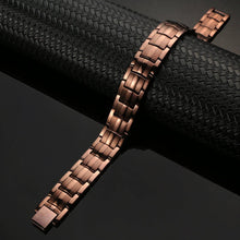 Load image into Gallery viewer, Coffee Titanium Double Row Magnetic Bracelet - Gauss Therapy
