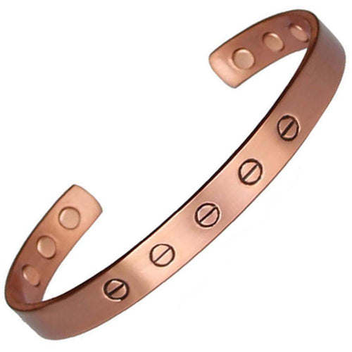 Simple Sauve Copper Magnetic Bangle - Gauss Therapy