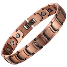 Load image into Gallery viewer, Vintage Copper Bracelet For Men Or Women - Gauss Therapy

