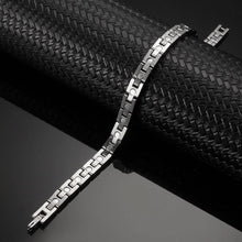 Load image into Gallery viewer, Affinity Silver Stainless Steel Magnetic Bracelet - Gauss Therapy
