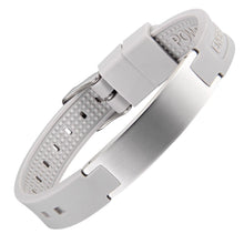 Load image into Gallery viewer, Silicone 4in1 Adjustable Magnetic Bracelet - Gauss Therapy
